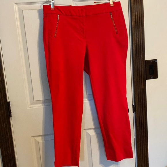 Lane Bryant Pants & Jumpsuits Red Ankle Pants Poshmark